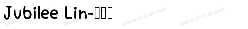 Jubilee Lin字体转换